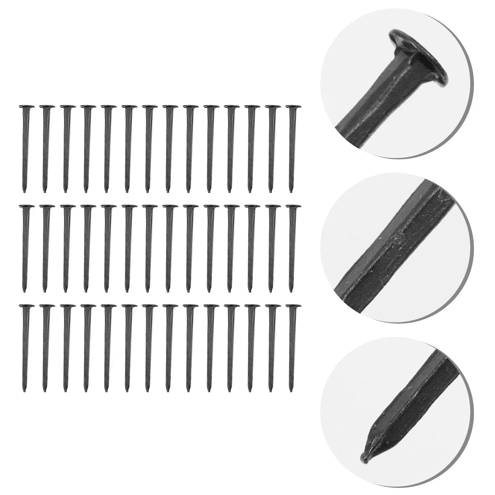 1 Bag Round Head Shoes Nails Iron Lightweight Wear Resistant for High-Heeled Shoes Repair Replacement Heels Nails
