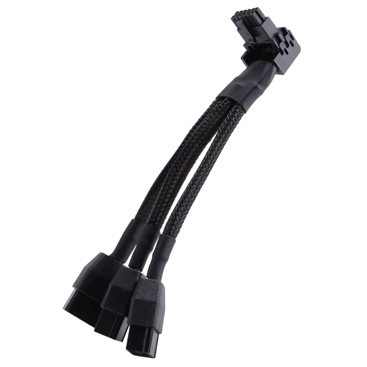 كابل وحدة معالجة الرسومات 16Pin إلى 3X 8 Pin Pcie Extension - 16AWG PCIE 5.0 90 درجة الزاوية اليمنى 16 Pin 12+4Pin محول العرض (النوع B) الساخن