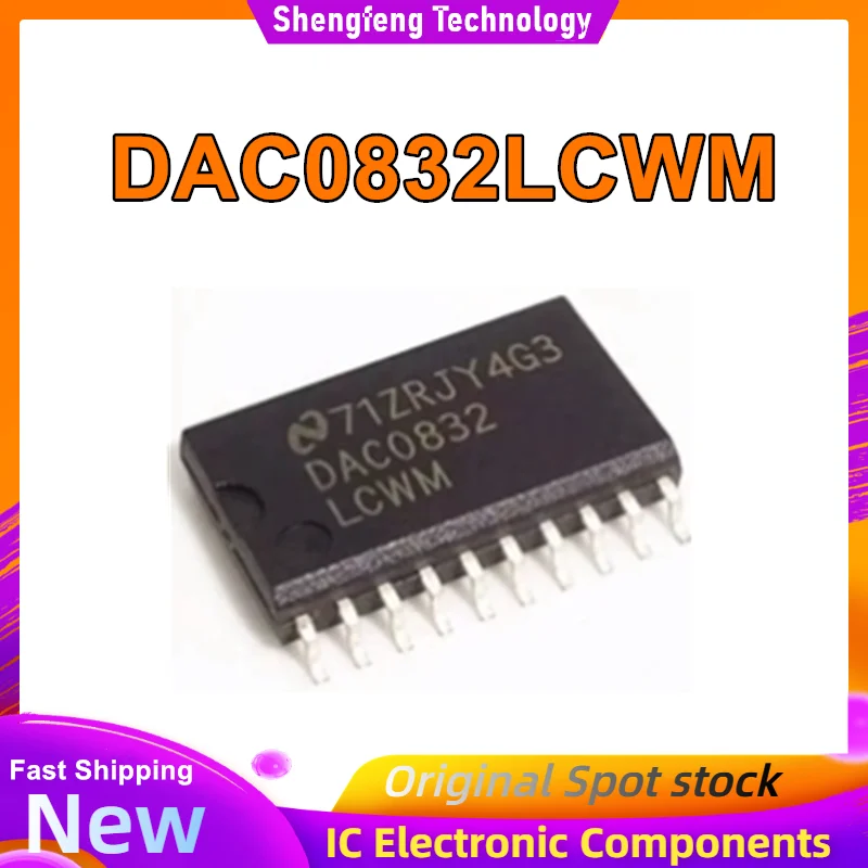 

DAC0832LCWM DAC0832 SOP20 8-битный аналого-цифровой преобразователь, новый, оригинальный, в наличии