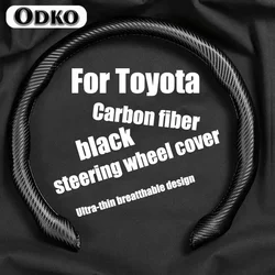 Car Suede Steering Wheel Cover Sweat-absorbin For Toyota Corolla RAV4 Land Cruiser Camry Highlander Prado Prius Yaris