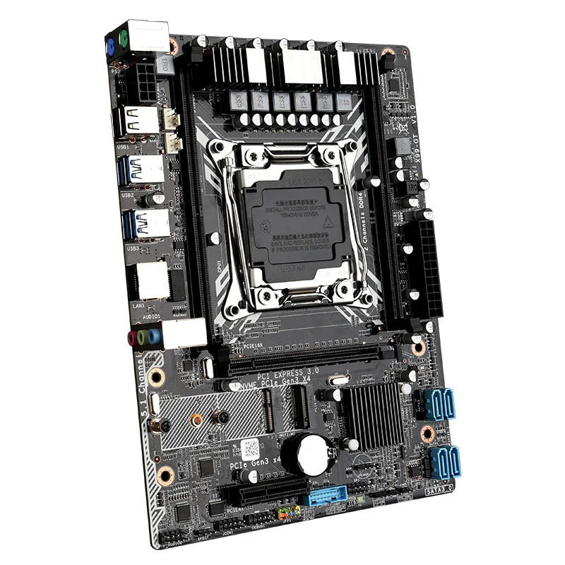 The new X99-GT computer motherboard DDR4 desktop with Xeon E5 2011V3V4 series CPU supports WIFI