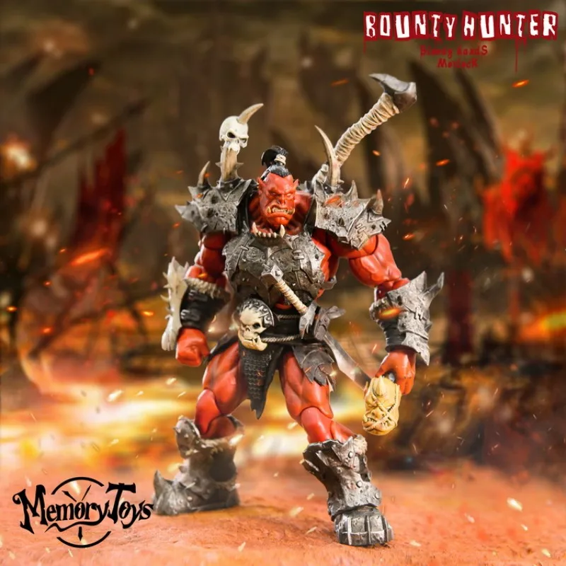 Original Memory Toys Adventurer World's Second Bullet Figure Bounty Hunter Bloody Hand Morlock Orc Warrior Figurine Model Gifts