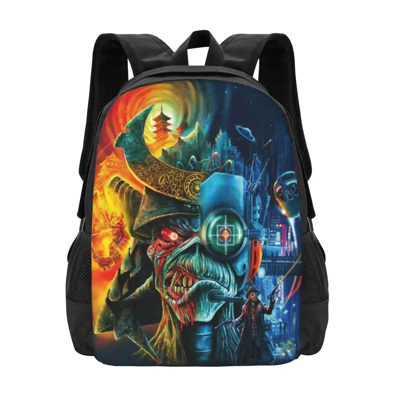 

Guitar Collection Hot Sale Schoolbag Backpack Fashion Bags Band Logo Retro Alternative Psychedelic Trending Music Xmas