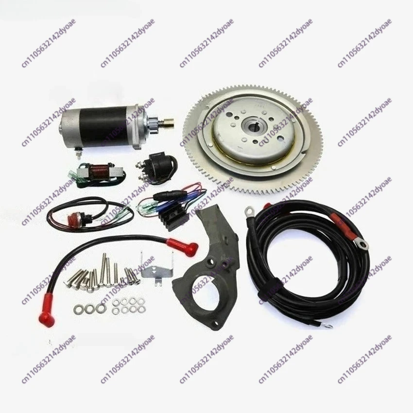 61N-85550-10 Offshore Electromechanical Starter Kit Outboard Engine T30 Electric Start Kit for YAMAHA 2-Stroke 30HP Boat Engine