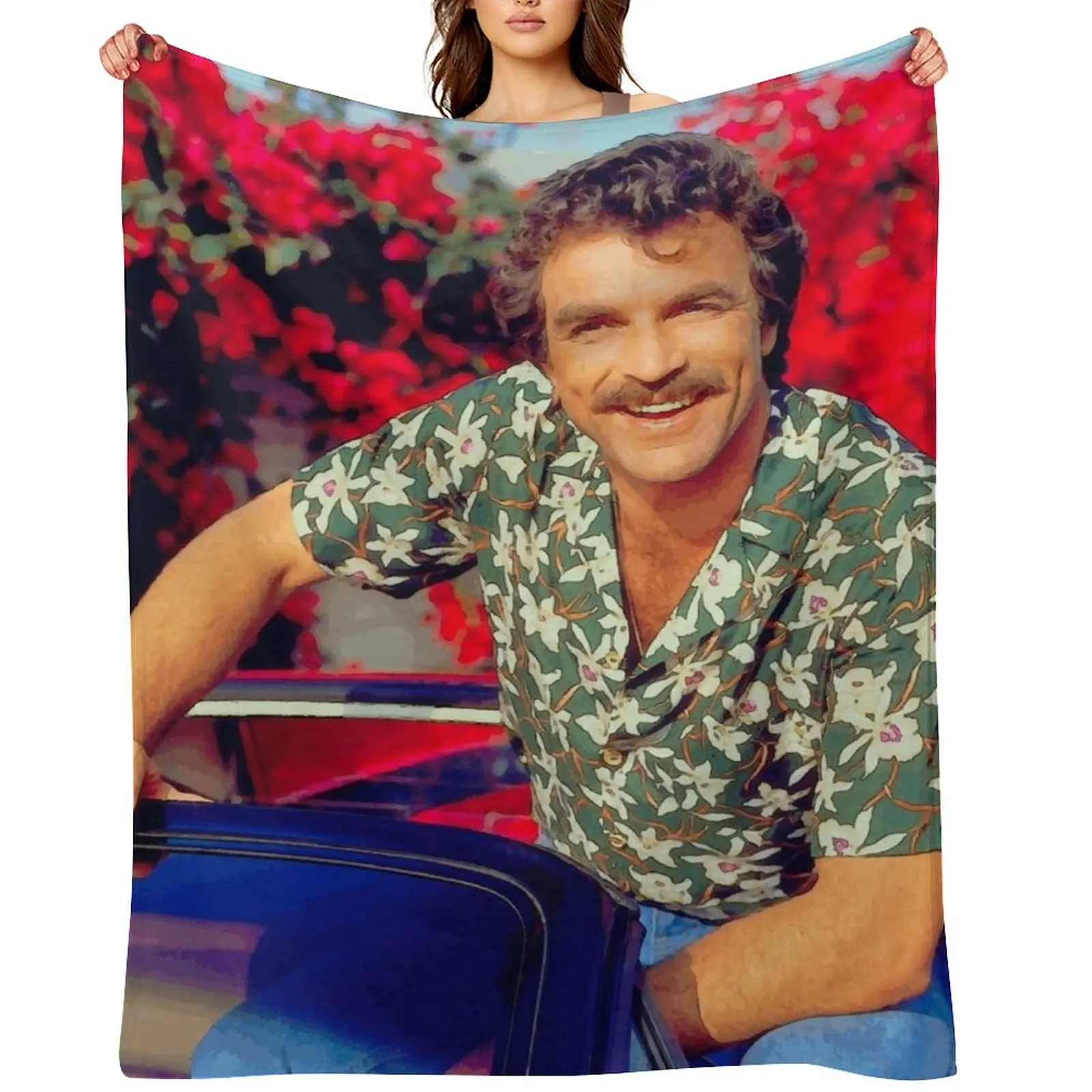 

Happy Throw Blanket Vintage Giant Sofa Loose Hairys Blankets