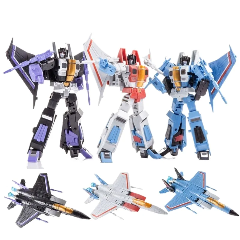 Transformation Toys JINBAO FG0103 FG04 Starscream Thundercracker Skywarp F15 DS01 Anime Action Figure Model Deformation Robot