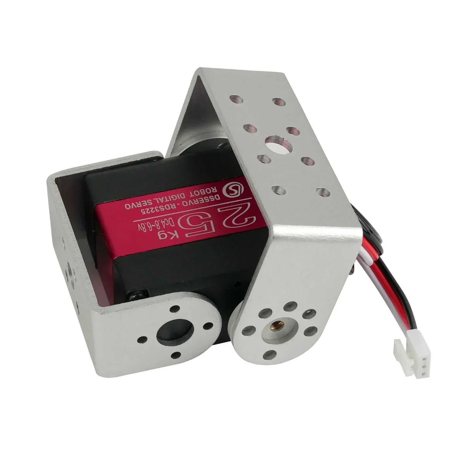 25KG Dual-Axis Digital Servo with Bracket Copper Gear Waterproof  180/270 Degree Angle Adjustable Motor for RC Car Robot DIY Toy