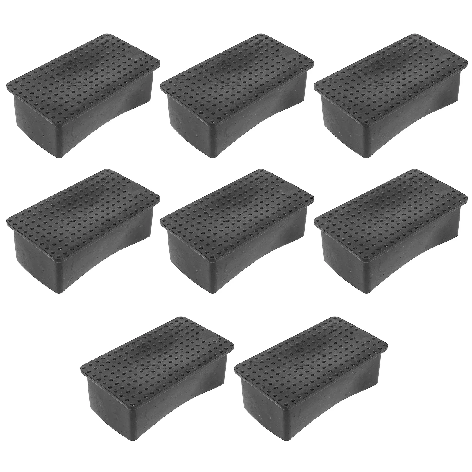 

8Pcs Rubber Non-Slip Rectangular Furniture Foot Pads Chair Table Leg Caps Floor Protectors Anti-Skate Soft Rubber Covers