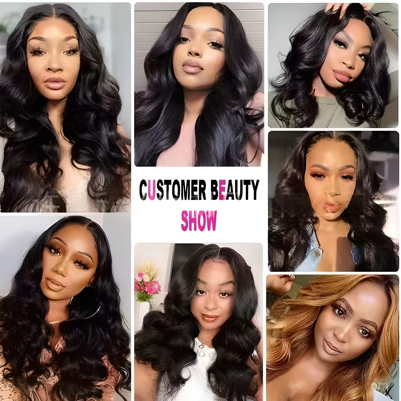 Rambut Sintetis Body Wave 18 inci, Bundel Rambut Model Curtain Serpentine untuk Wanita Kulit Hitam, Tahan Panas Tinggi, Warna Hitam Alami, untuk Penggunaan Sehari-hari