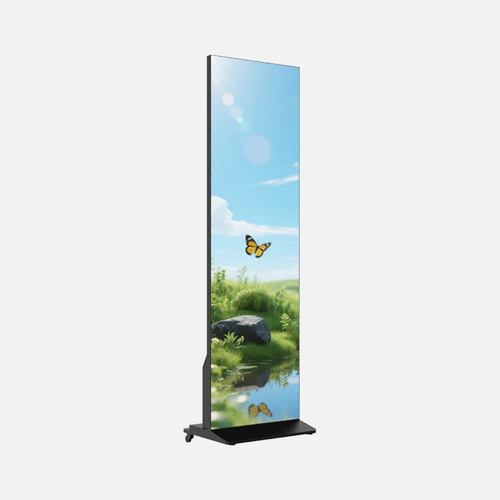 Riotouch 2026 New 4K Ultra Slim LED Poster Display Digital Advertising Screen Seamless Splicing for Mall Exhibition Office