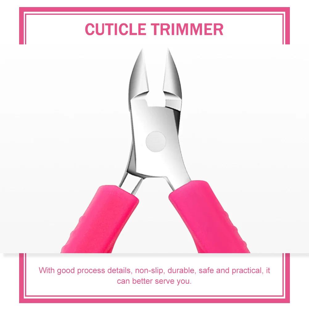 

2pcs Stainless Steel Cuticle Nipper Professional Groove Trimmer Dead Skin Remover Tool Manicure Pedicure Household Portable