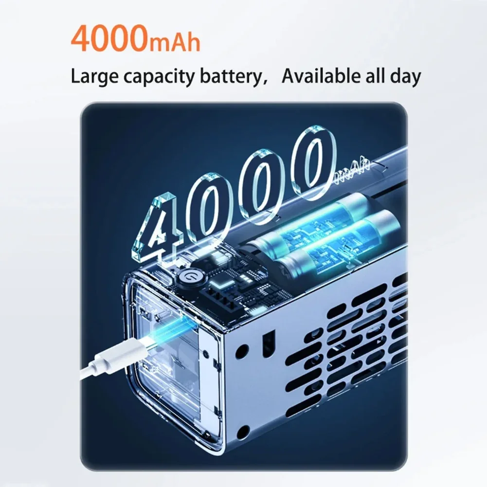 Bladloze airconditionerventilator 3-modus Stille koelventilator Multifunctionele bladloze luchtkoelerventilator voor slaapkamer, woonkamer, badkamer