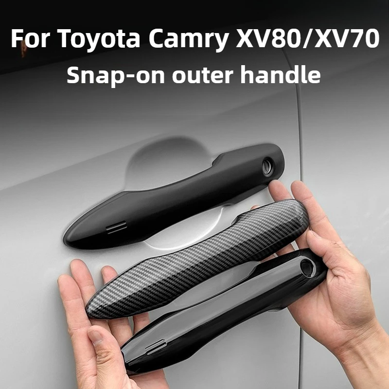 

Door Handle Cover For Toyota Camry XV80/XV70 Accessories 2026/2025 Premium ABS Material Waterproof Scratch-Resistant 2018-2024