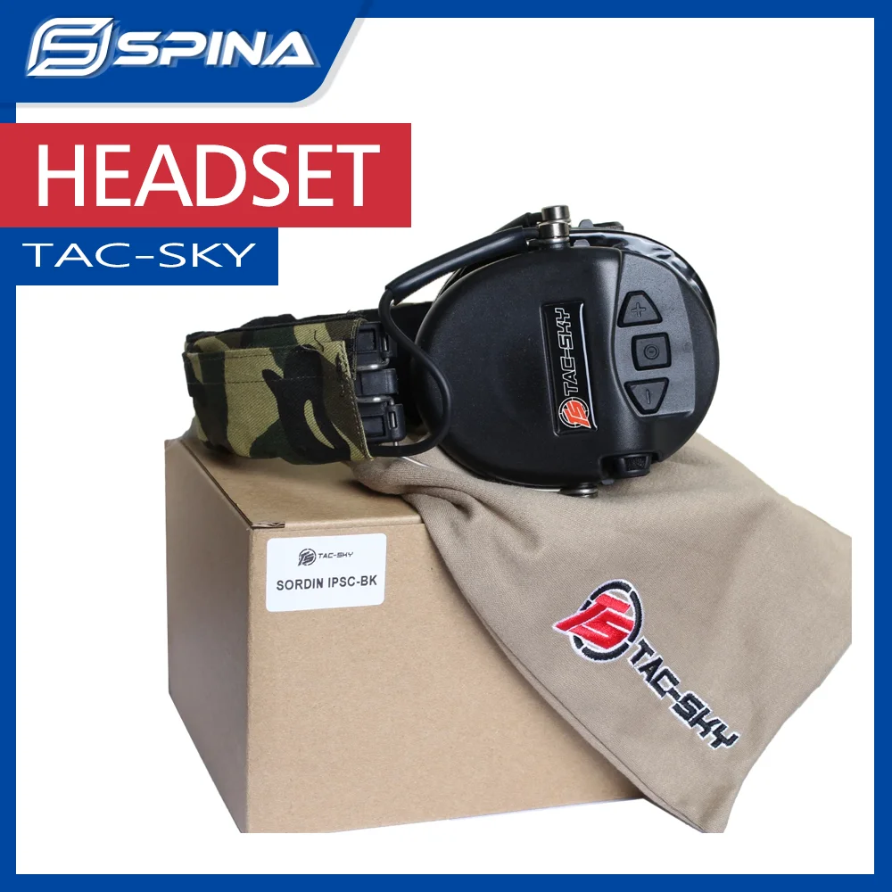 Tactical Earphone TAC-SKY SORDIN IPSC Silicone Earmuff Version Noise Reduction Pickup Headset For Outdoor Shooting Hunting