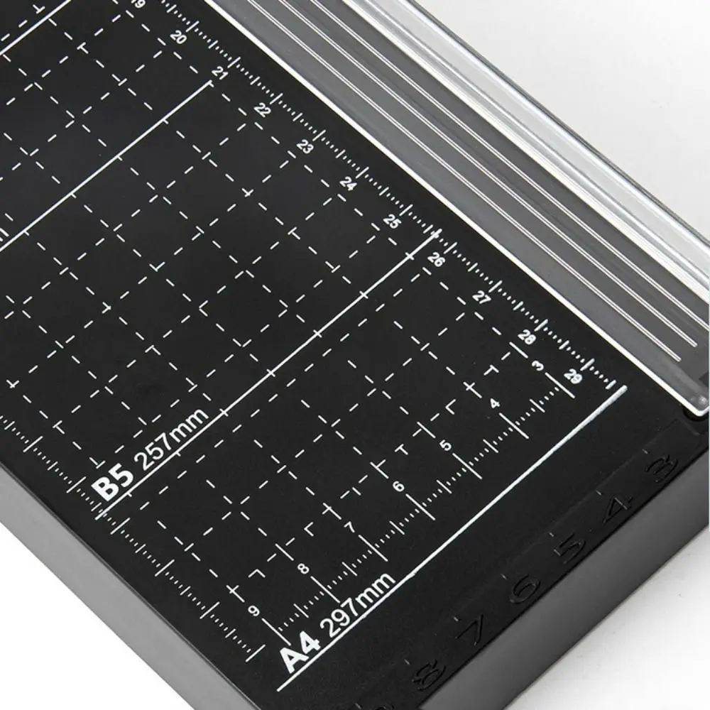 Precision Paper Cutting Tool Stainless Steel Cutting Guide Photo Trimmers Guillotine Manual 8-sheet Capacity A4 Paper Cutter