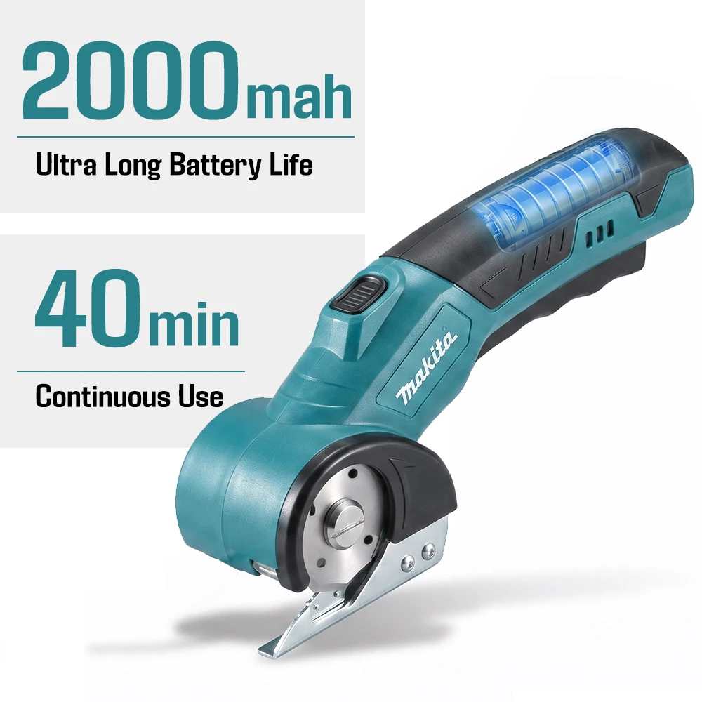 Makita CP730 USB Rechargeable Electric Rotary Cutter 4.2V Safety Lock LED Light Fabric Leather Carpet Craft Tool