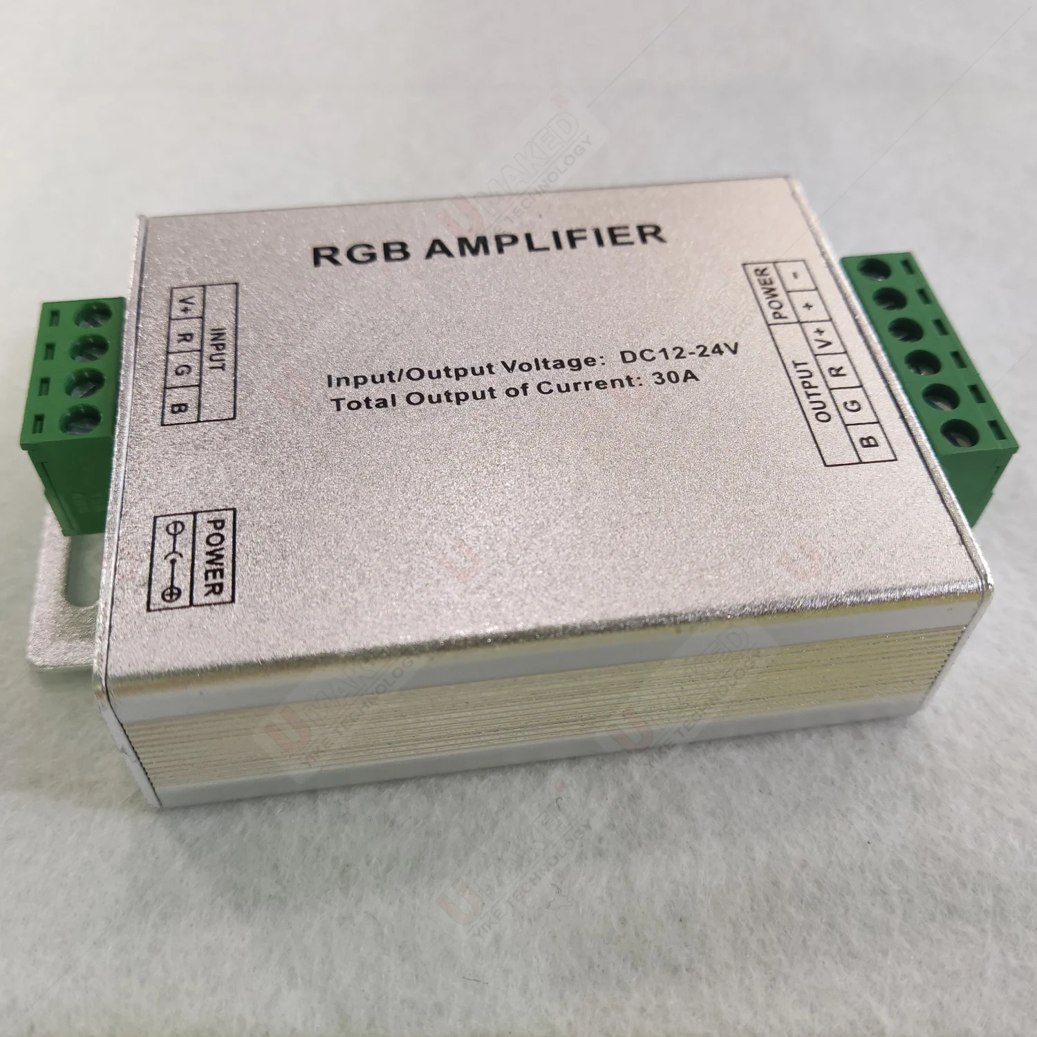 1set 30A RGB High Speed Sync Amplifiers12V 24V DC Aluminum Shell LED Lamp Power Expander PWM Dimming controllers diy strip lamps