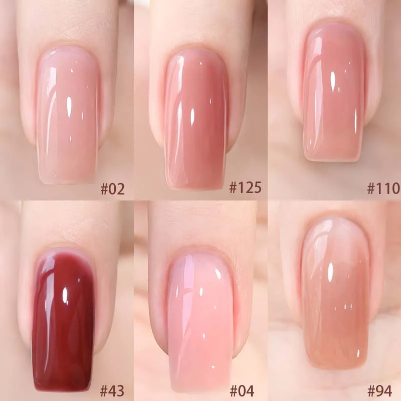 PERFECT COLOR Glitter Top Coat Builder Gel For Nails Rubber Base Gel Polish Gel Glitter Nail Polish 12 Colors