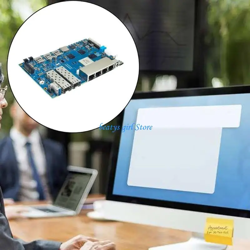 바나나 BPI-R4 개발 보드 컨트롤 보드 MT7988A 4 코어 암 CoreXA73 4GB DDR4 8GB EMMC 128MB 플래시