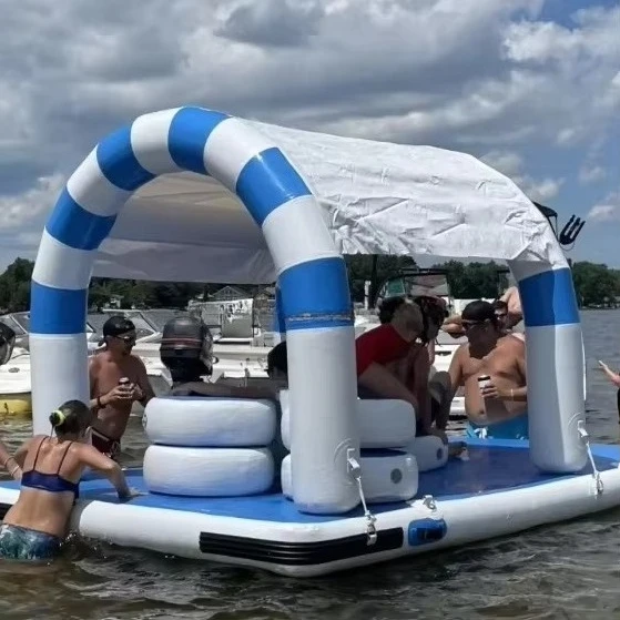 

Расслабляющие надувные диваны на открытом воздухе, кресло, поплавки, оборудование для водных игр, гостиная, плавающий остров, надувные понтоны для продажи