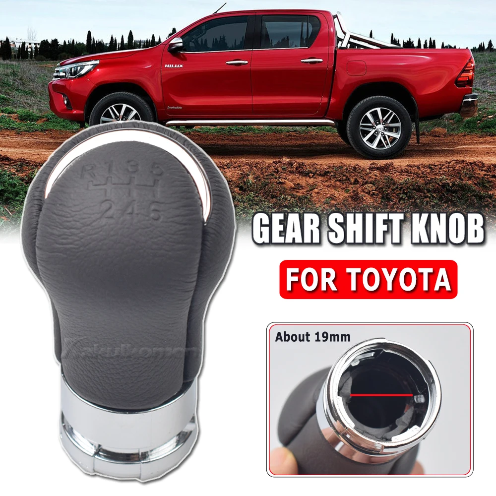 5 6 Speed Shifter Gear Stick Shift Knob Fit for Toyota Hilux Revo 2015 2016 2017 2018 2019 2020