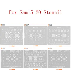 Bilashmart Amaoe Sam15 21 BGA Reballing Stencil Samsung S21 S22 S23 S24 S25 Ultra SM8650 Z Flip3 A33 A53 A13 A14 A54 A15 CPU Chip IC