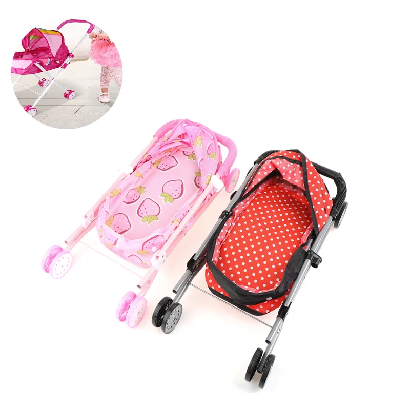 1Pcs Baby Doll Stroller Applicable for 9-12inch Dolls or 25-30CM Baby Dolls Kids Girl