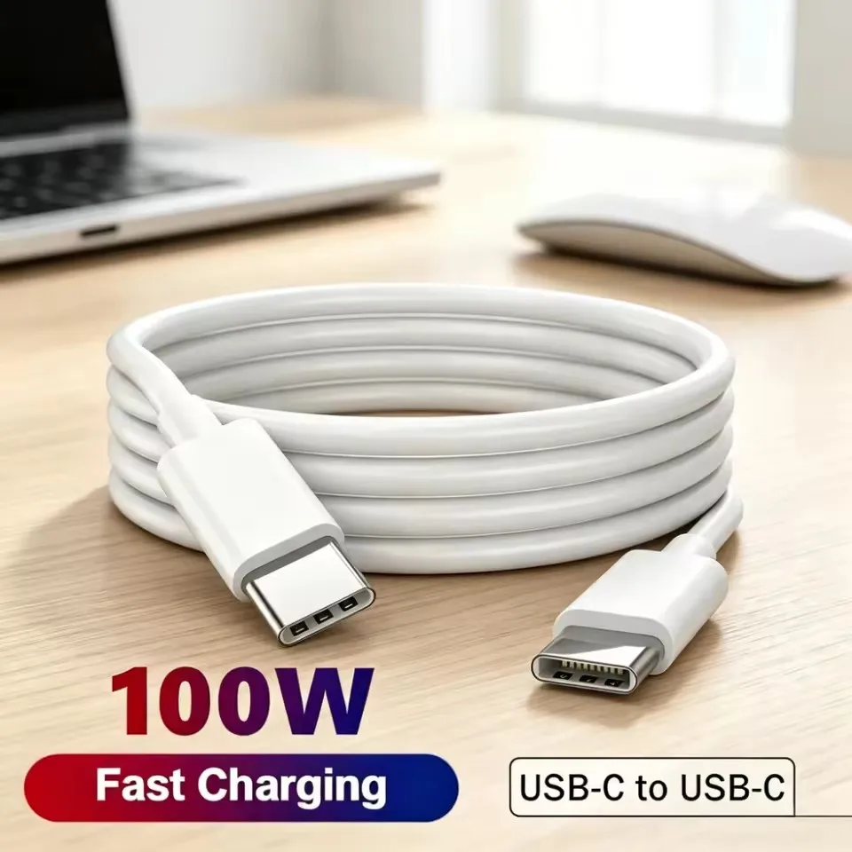100W Data Cable USB C To Type C Cable Fast Charge Data Cable Highspeed Data Transfer For Phone iPad Data Line 1M 1.5M 2M