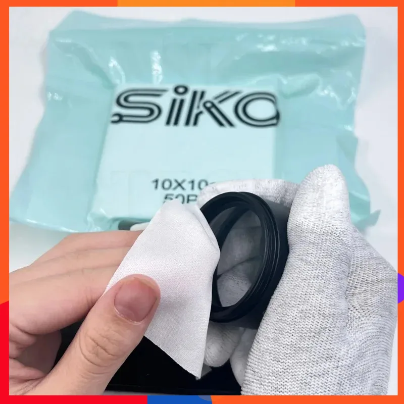 

SIKO 50 шт. ткань для чистки ЖК-дисплея 10*10 см безворсовые полиэстеровые дворники для чистых помещений без пыли ткань подходит для классов 1-10000 чистая комната