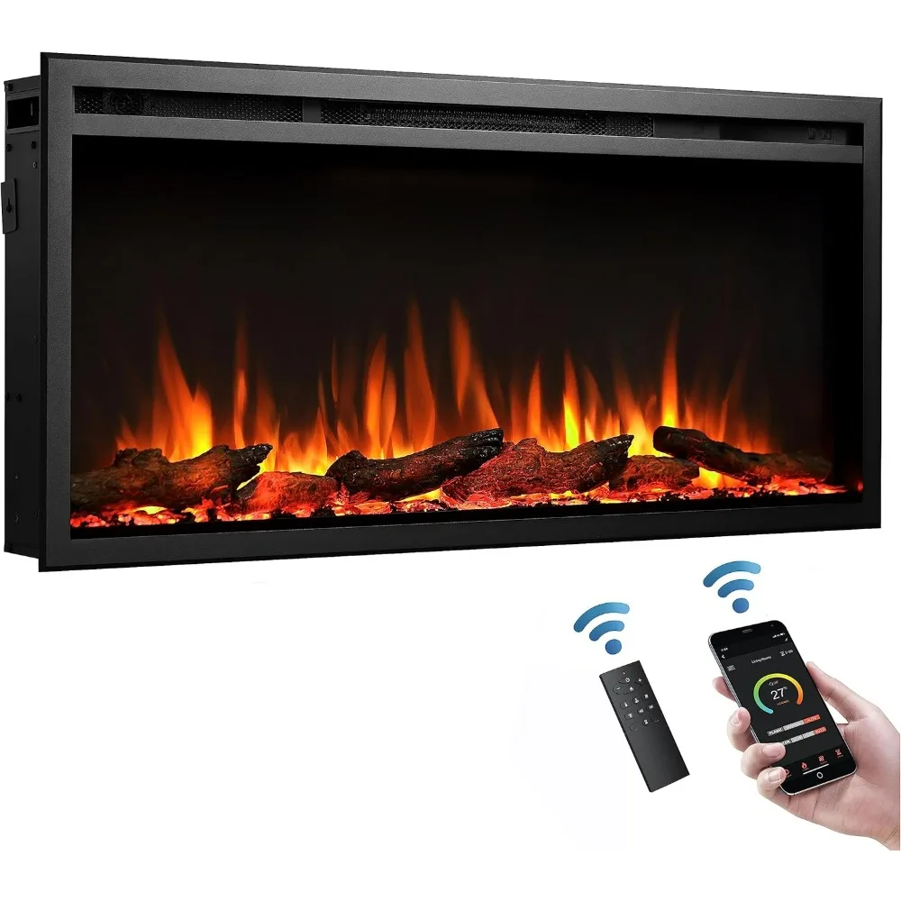 40" W Austin in Wall Recessed & Wall Mounted Electric Fireplace (EF286A)