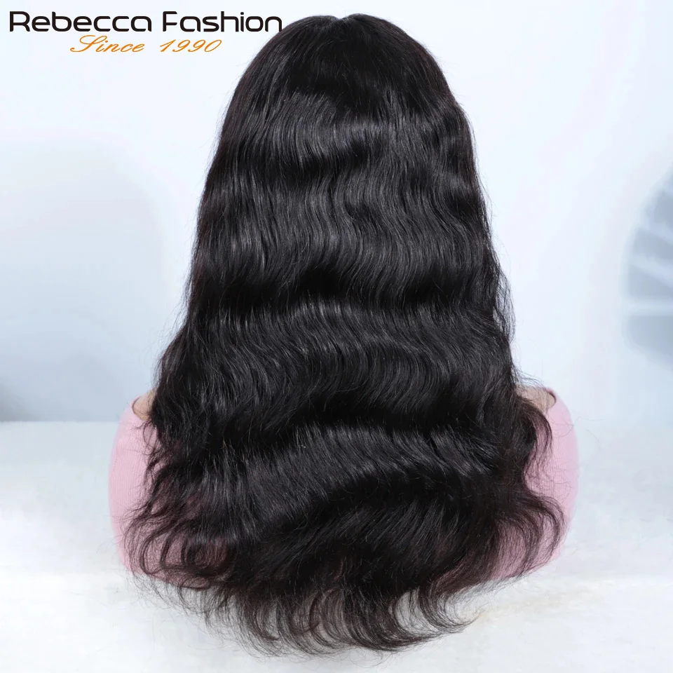 Natural Color Body Wig Part Lace Front Wigs For Black Women 180% Density Body Wave Human Hair Wigs Brazilian Remy Human Hair