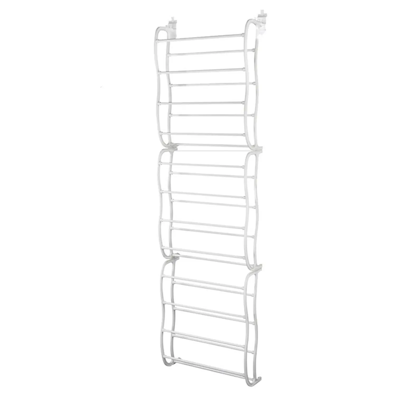 

36 Pairs Over-The-Door Shoe Rack 12 Layers Wall Hanging Closet Shoe Organizer Storage Stand Requires Screwing Holes In The Door