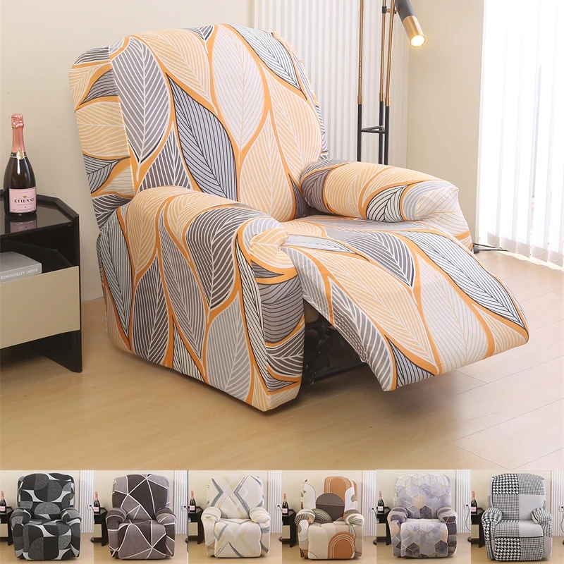 

4 Pieces/set Recliner Sofa Cover for Living Room Elastic Reclining Chair Cover Furniture Protector Lazy Boy Relax Slipcover