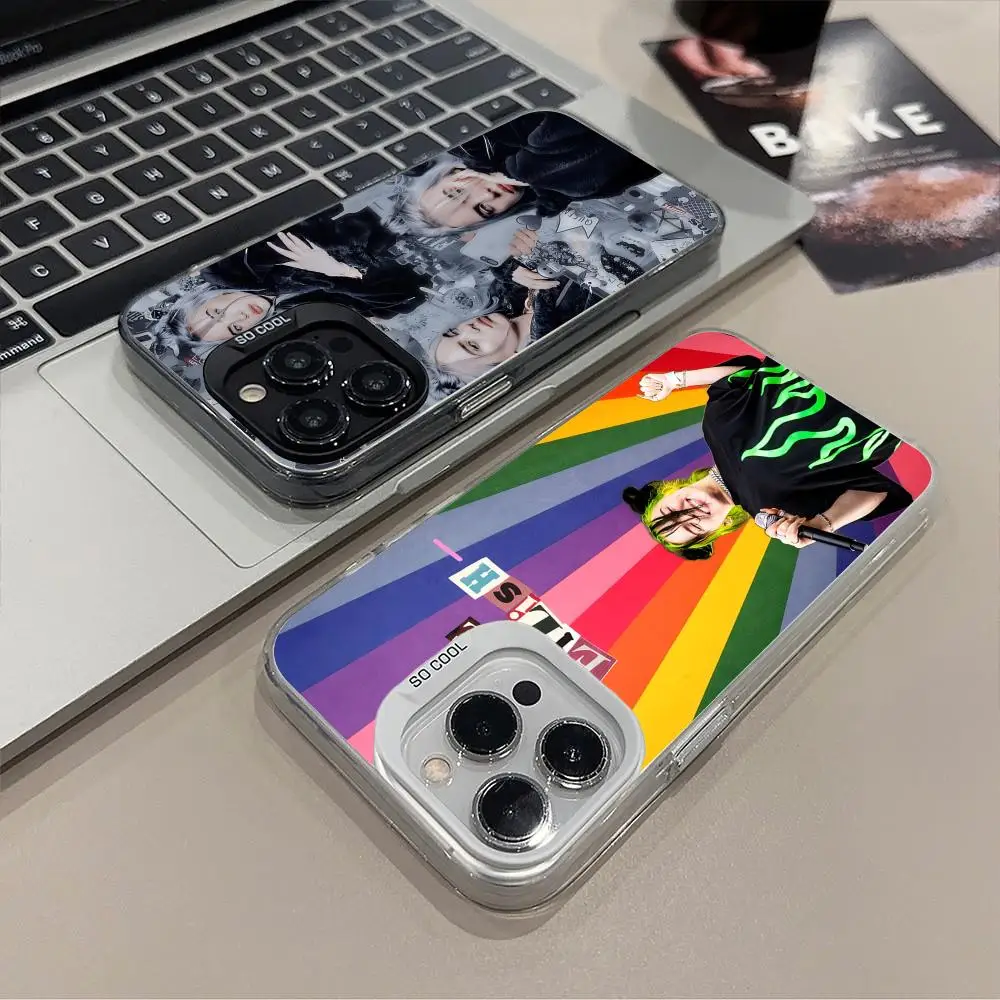 

Fashion B-Billie Translucent Mobile Phone Case for iPhone 17 16 15 14 13 12 11 X XR XS 8 7 Air Pro Max Plus Colorful Cover