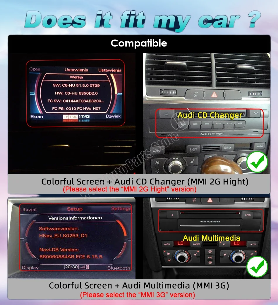 أندرويد 13 راديو السيارة لأودي A6 Q7 4L 2005 ~ 2015 MMI 2G 3G نظام تحديد المواقع والملاحة الوسائط المتعددة ستيريو Autoradio carplay جوجل رئيس وحدة #4