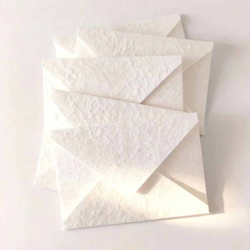 30pcs 11x16cm Envelopes for Wedding 350g Embossed White Textured Specialty Paper Invitation Business Stationery Supplies Bag