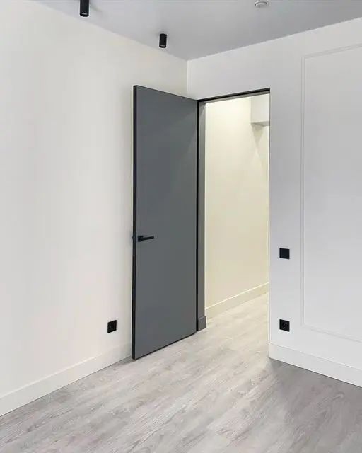 CBMmart 2024 Interior Latest Design Wooden Rounded MDF PVC Door Swing Double Glass Entry Doors Solid Wood Building Project