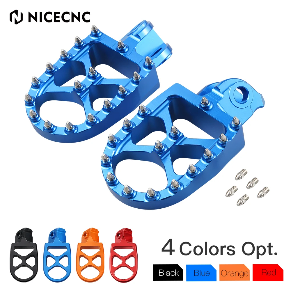 NICECNC Enlarged Footrest Foot Pegs Pedals For Husqvarna 701 Enduro 701 Supermoto 2016-2021 690 Enduro R 690SMC R 2008-2021 2020