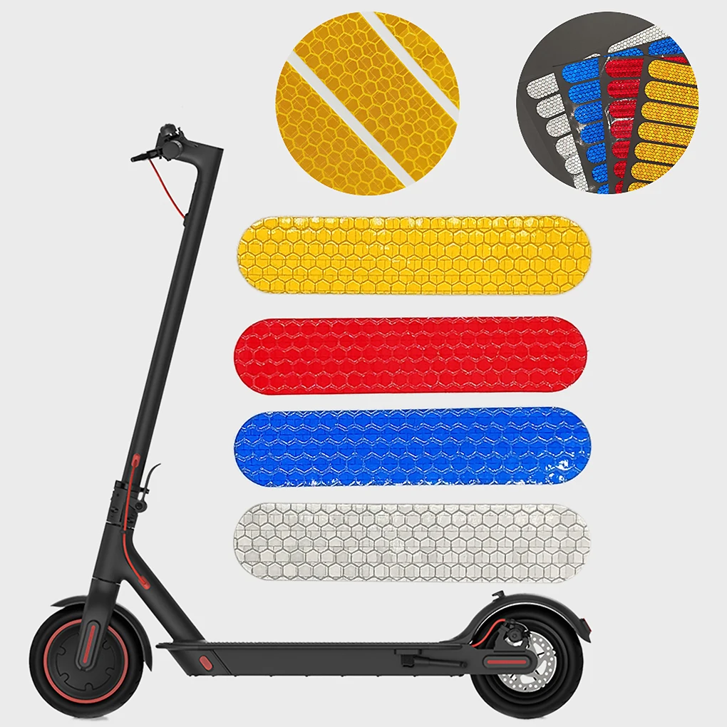 Night Safety Warning Sticker For Ninebot G30 Electric Scooter Reflective Stickers Body Wheel Hub Accessories For Xiaomi M365/Pro