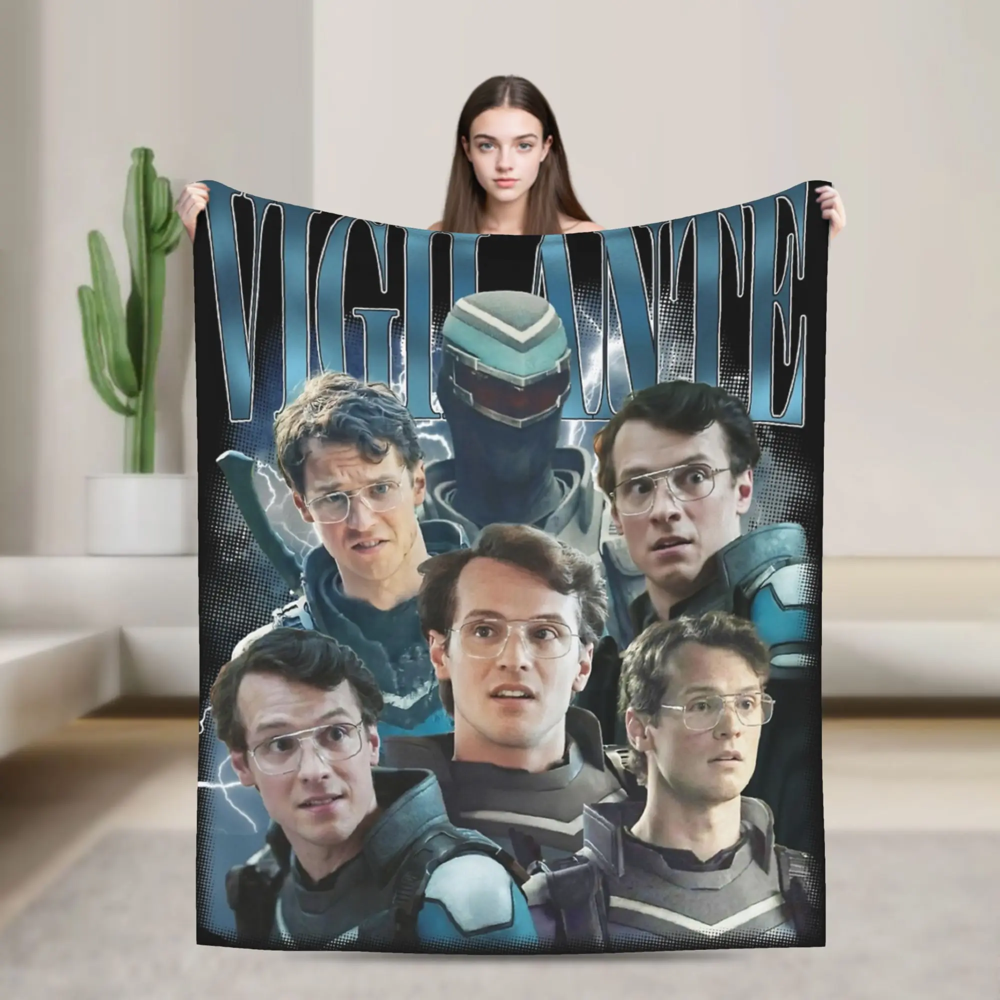 Vigilante Peacemaker يقتبس بطانية دافئة مريحة رقيق رمي البطانيات للأريكة 50x60 بوصة أحجام متعددة أفخم رقيقة لحاف #1