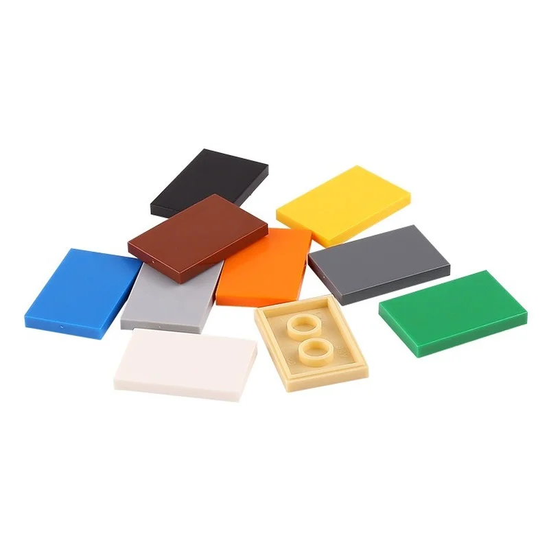 Blocs de construction pour enfants, 50 pièces, briques fines lisses, 2x3 points, jouets créatifs éducatifs pour enfants, taille Compatible avec 26603