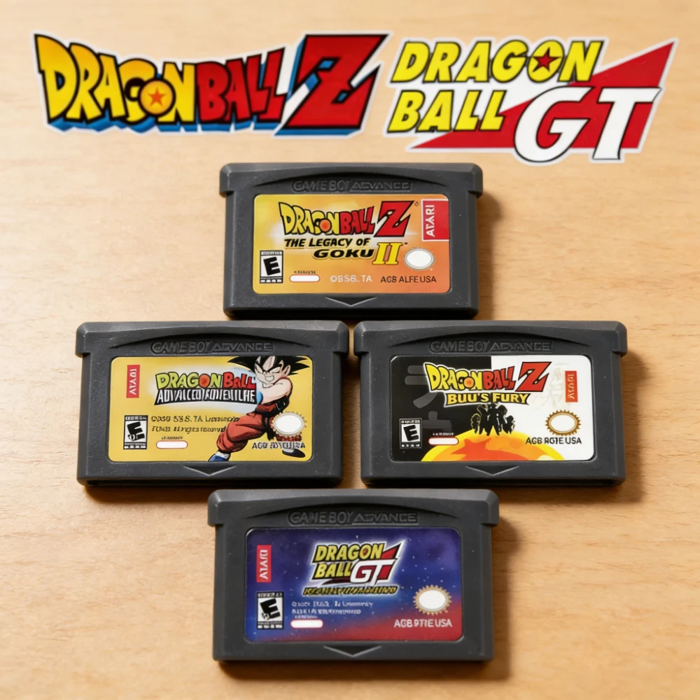 Dragon Ball Series GBA Game Cartridge  Advanced Adventure Supersonic Warriors Buu's Fury for GBA 32 Bit Video Game Console Card