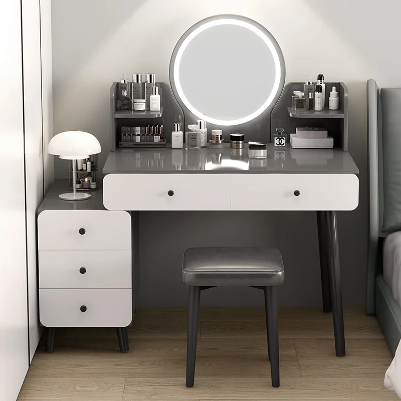 

Dresser, bedroom, small makeup storage cabinet, makeup mirror table, desk integrated