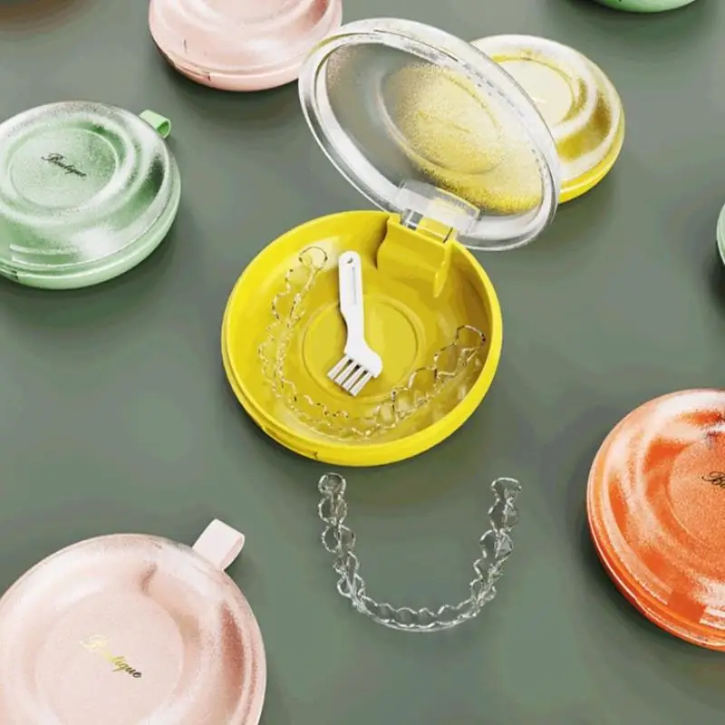 Scatola di fermo dentale ortodontico scatola di bretelle per contenitore di stoccaggio per protesi