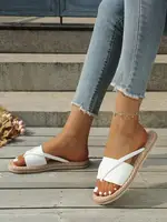 Women's Fashion Beach Flip Flops, Open Toe Slippers, Lightweight Summer Slippers, Plus Size Toe Ring Sandals, Suitable For Outdo - Image 5