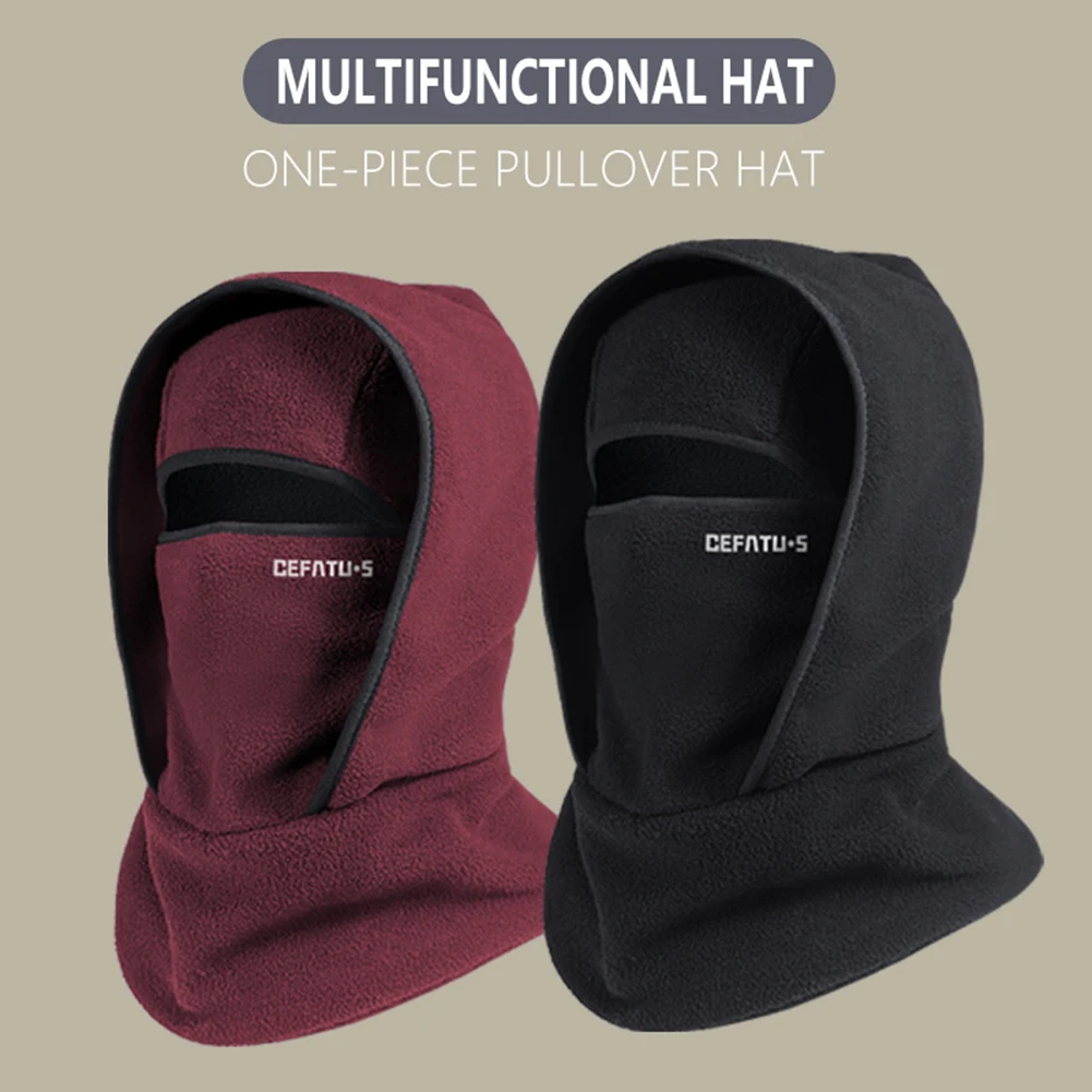 3 in 1 Winter Full Face Mask Warm Fleece Balaclava Hat Lightweight Soft Breathable Headwear For Ski Commute Hiking Camping