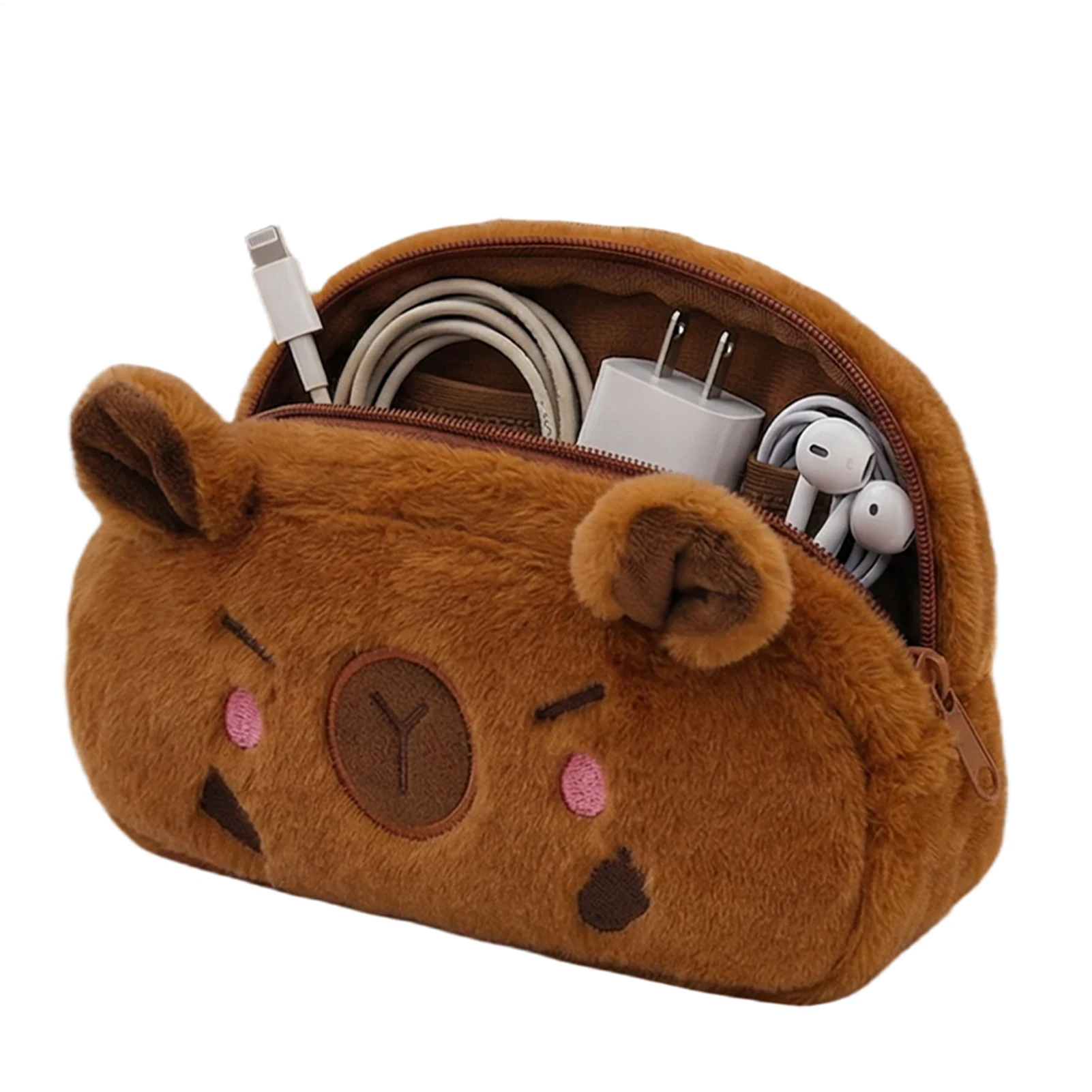 Pencil Cases For Kids Cute Cartoon Capybara Pencil Pouch Organizer Large Capacity Pen Bag School Stationeries Pencil Organizer