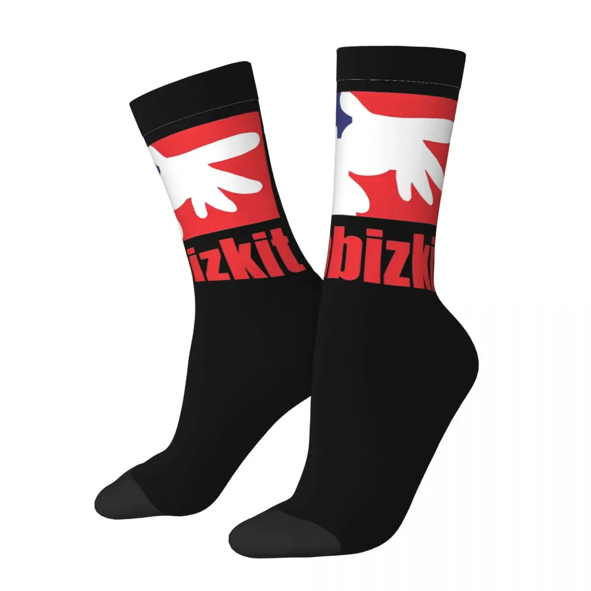 

Winter Warm Retro Women Men Limp Bizkit Band Logo Socks Non-slip Basketball Socks