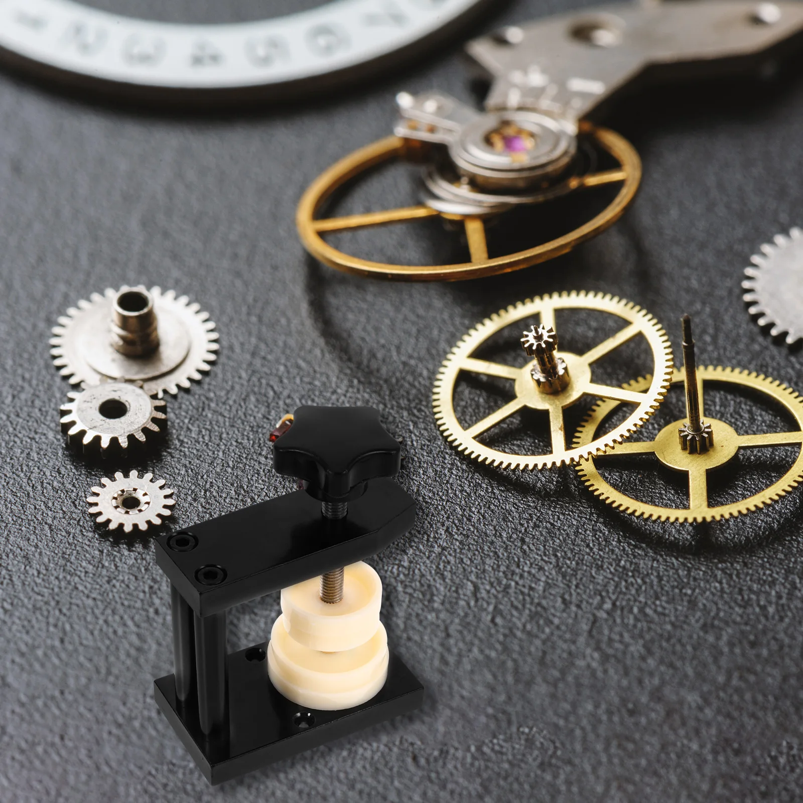 

1Pcs Premium Watch Case Press Metal Watch Press Tool Sturdy Rear Cover Remover Black Spiral Design for -on Off Repair