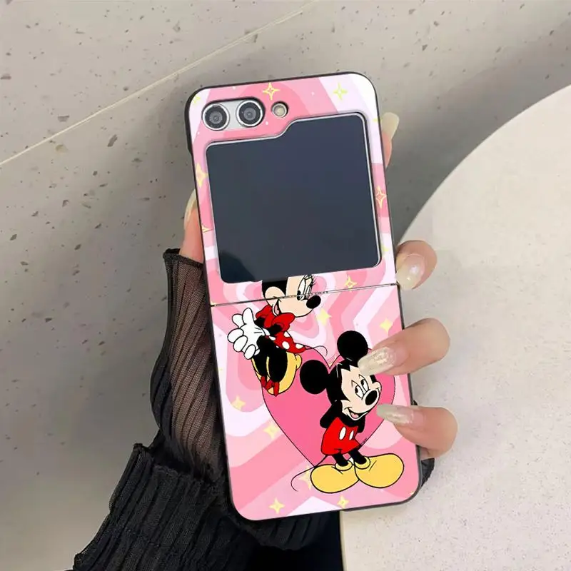 phone Cases for Samsung Galaxy Z Flip 5 6 case ZFlip4 ZFlip5 5G ZFlip3 Flip funda Antiscratch cover Disney Mickey Minnie Stars